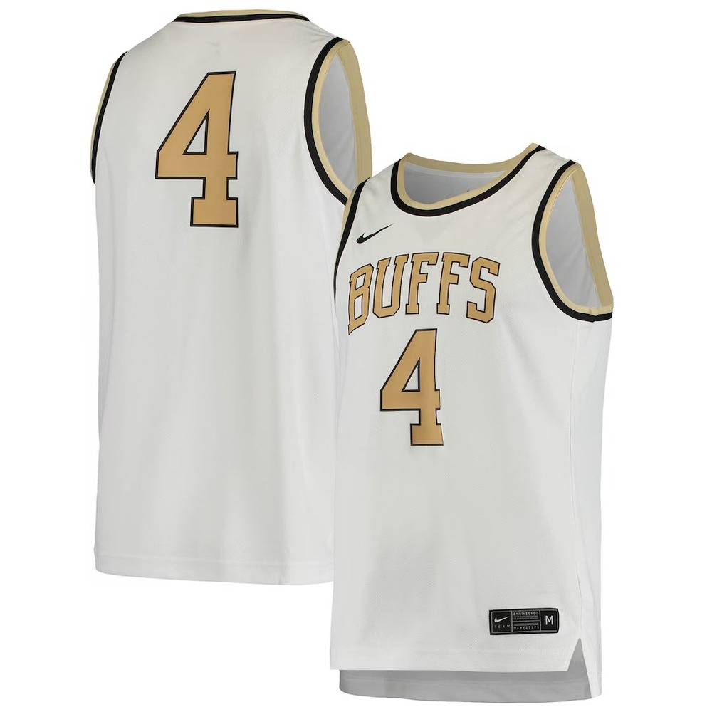 Nike® (Men's MEDIUM) Colorado Buffaloes BUFFS #4 Replica Basketball Jersey